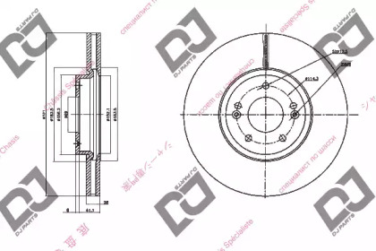 Тормозной диск DJ PARTS BD1365